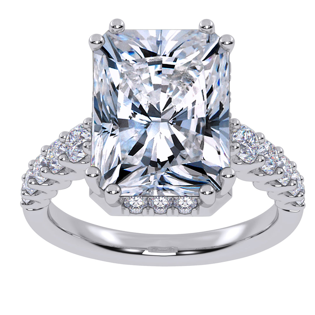 10K 4.75CT  Certified Lab Grown Diamond Engagement Ring
