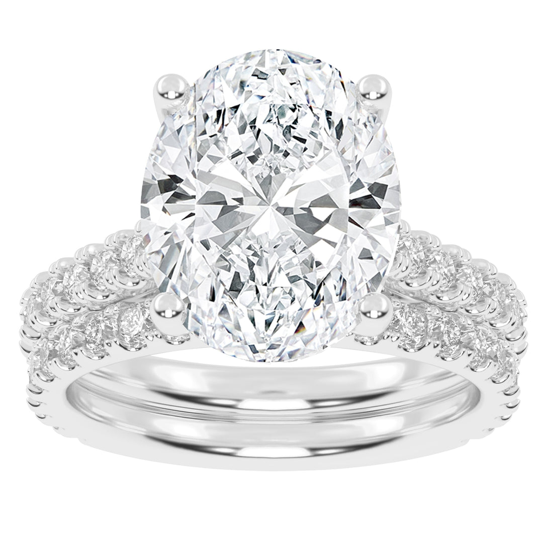10K 5.00CT Certified Lab Grown DIAMOND BRIDAL SET