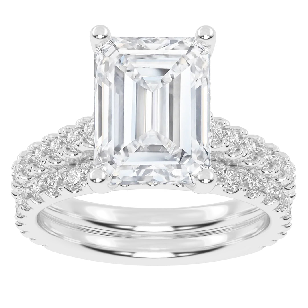 10K 5.00CT Certified Lab Grown DIAMOND BRIDAL SET
