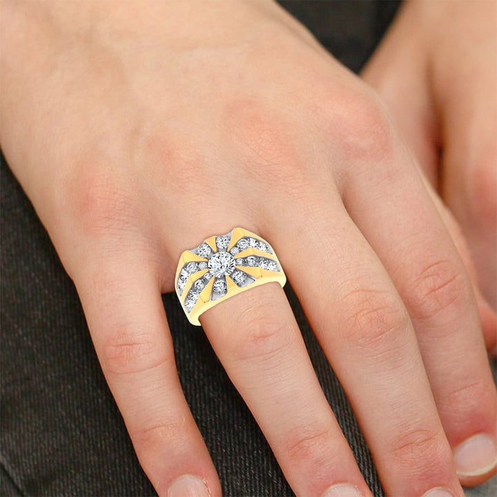 14k 3.00CT Certified Lab Grown Mens Ring