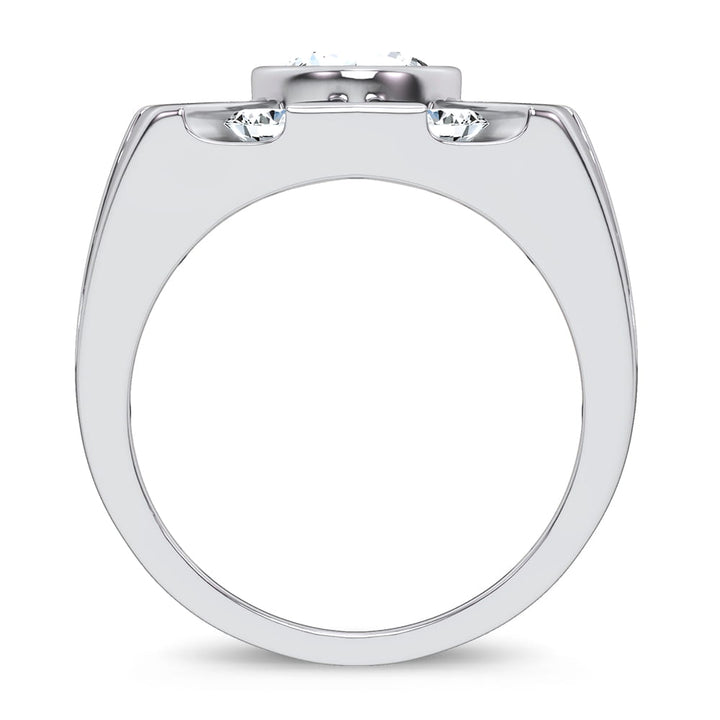 14k 4.49CT Certified Lab Grown Mens Ring