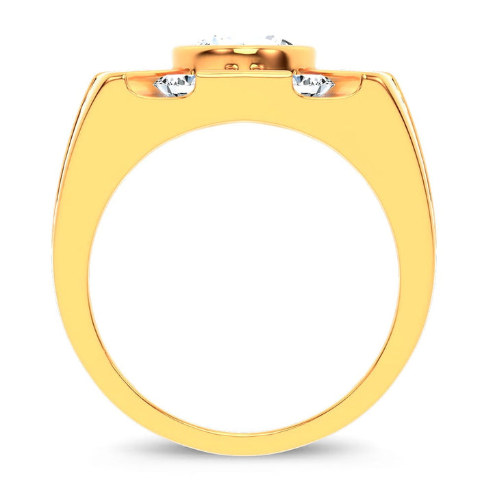 14k 4.49CT Certified Lab Grown Mens Ring