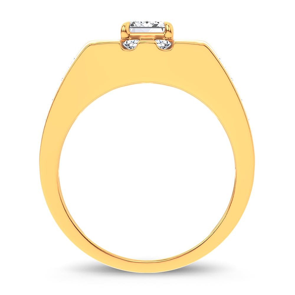 14k 3.00CT Certified Lab Grown Mens Ring