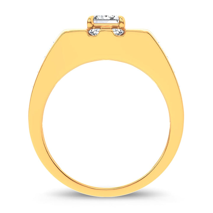14k 3.00CT Certified Lab Grown Mens Ring