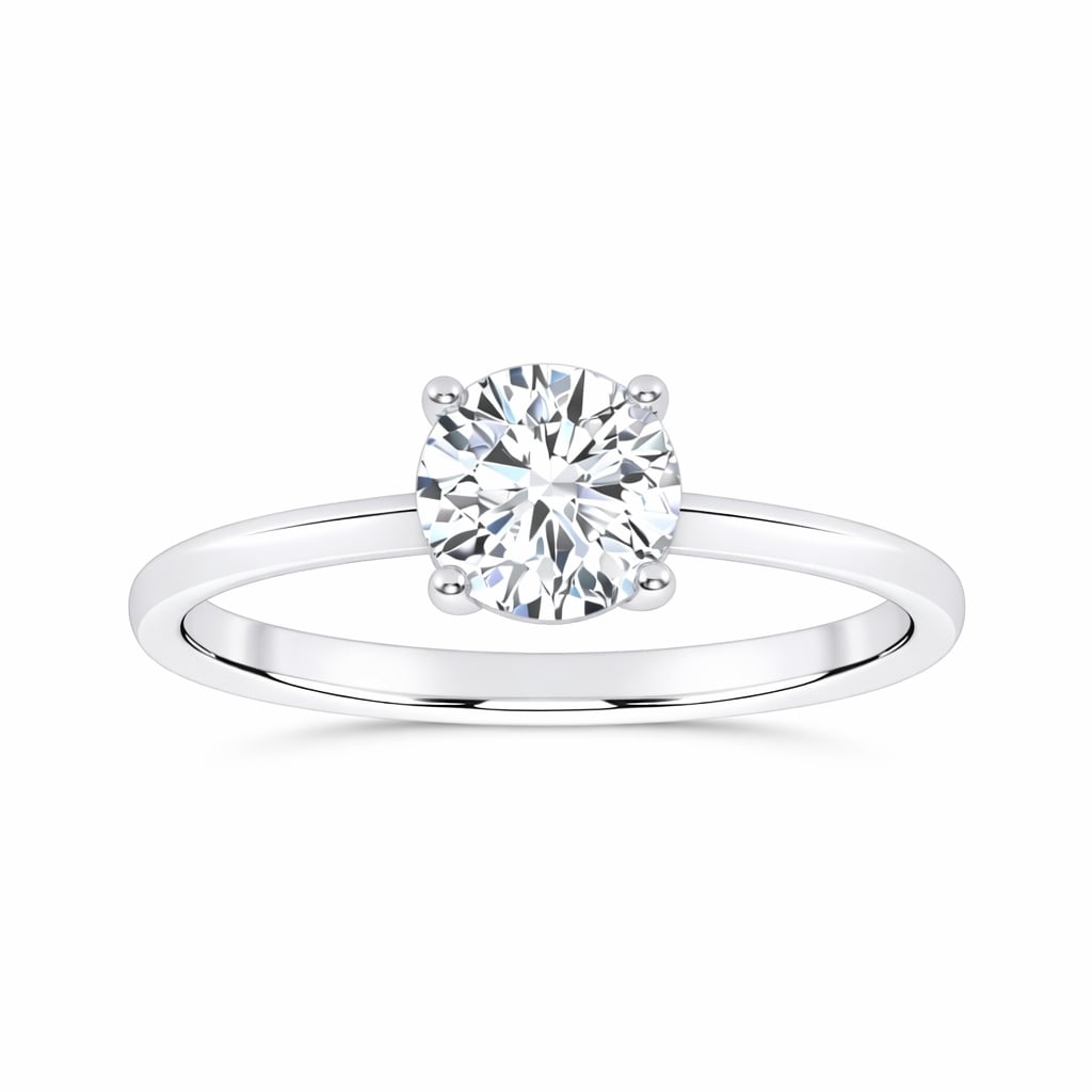 10K 1.00CT  Certified Lab Grown Solitaire Ring