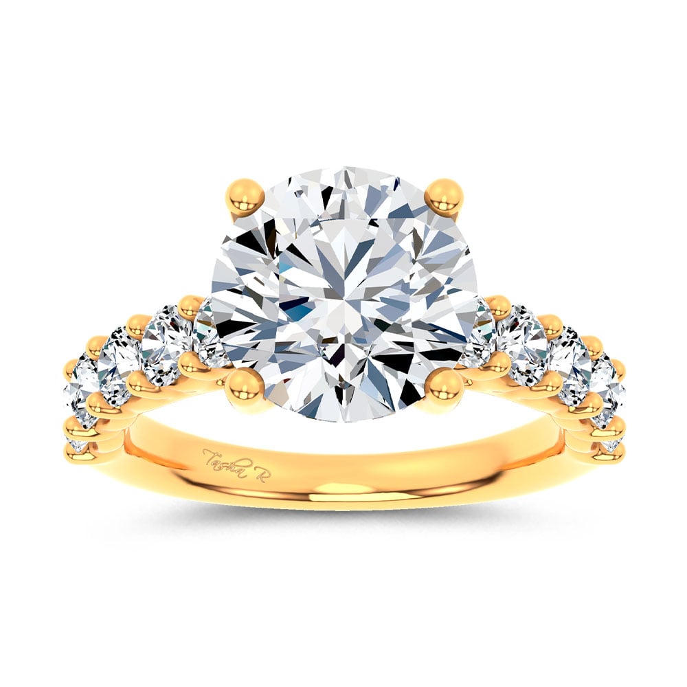14K 4.20CT Certified Lab Grown Engagement Ring