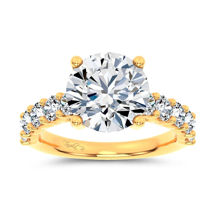 14K 4.20CT Certified Lab Grown Engagement Ring
