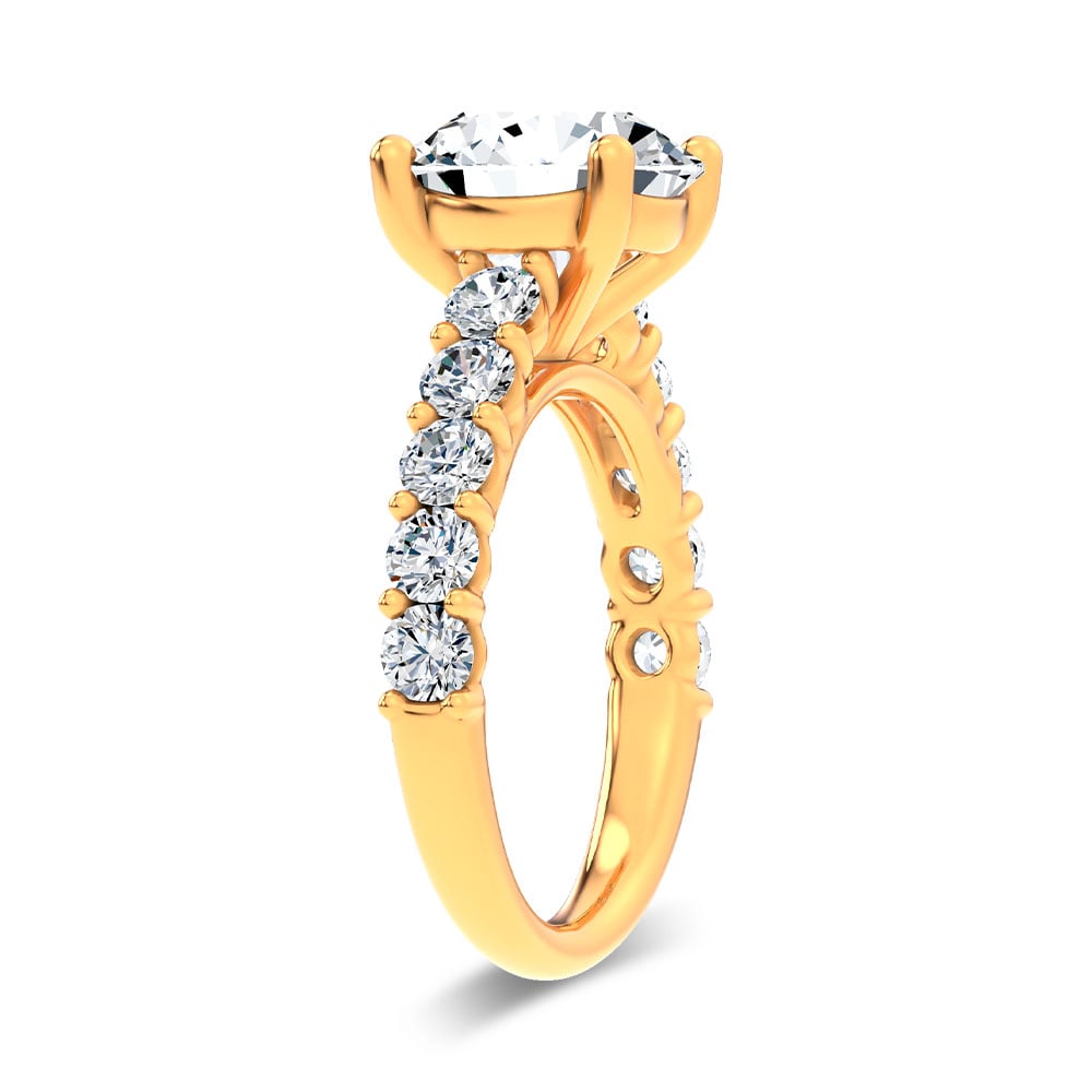 14K 4.20CT Certified Lab Grown Engagement Ring