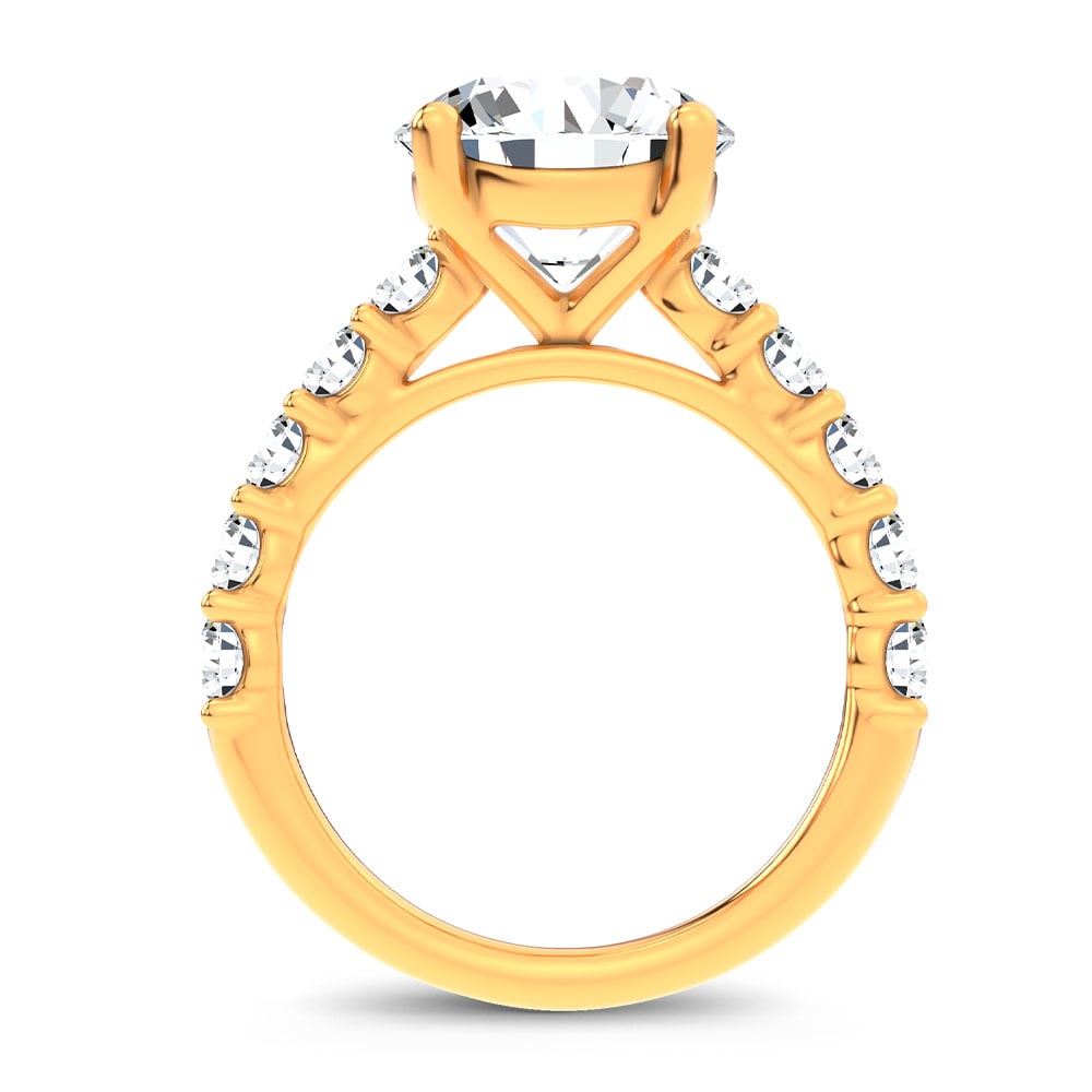14K 4.20CT Certified Lab Grown Engagement Ring
