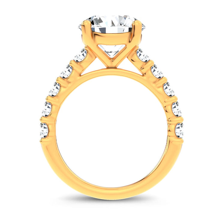 14K 4.20CT Certified Lab Grown Engagement Ring