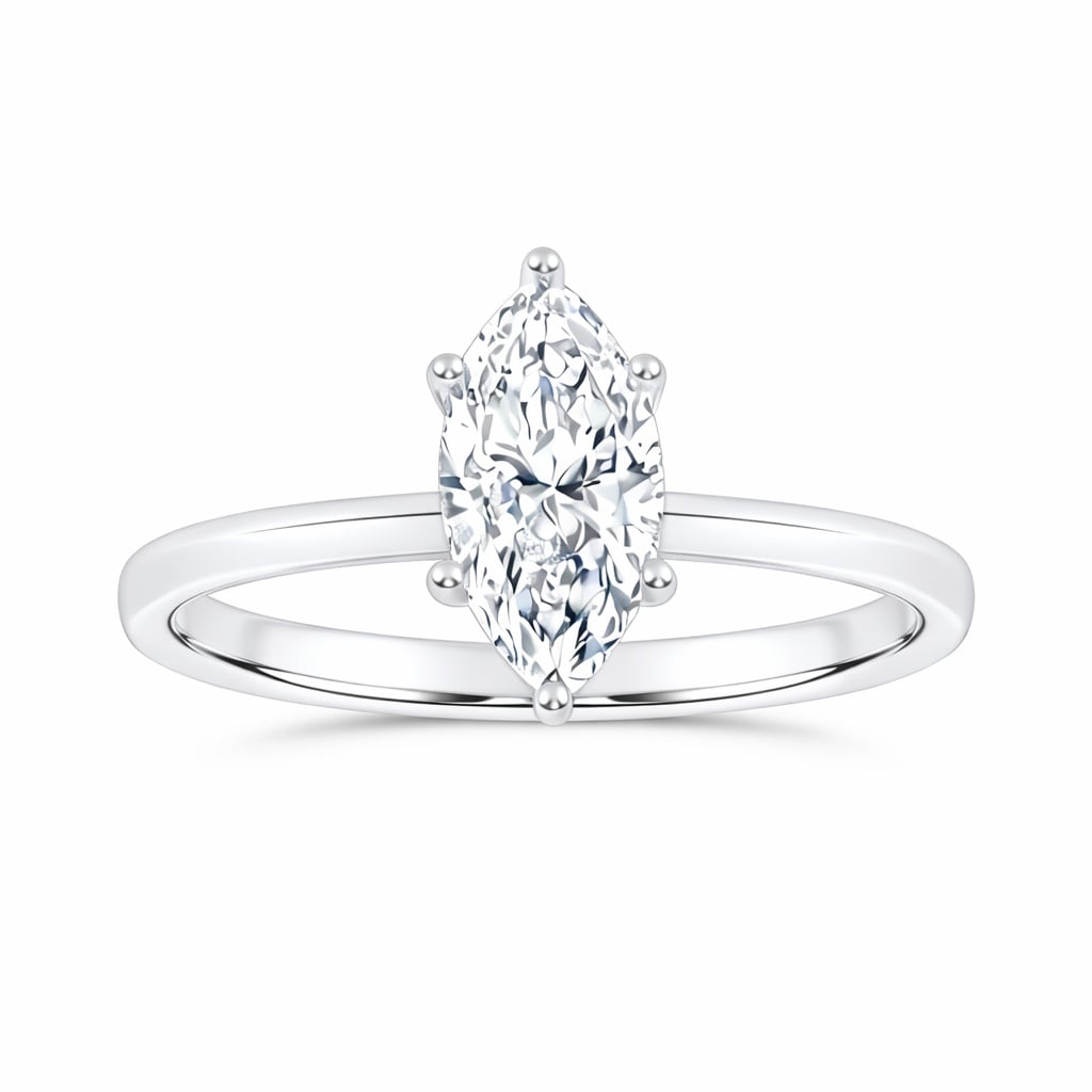 10K 0.50CT  Certified Lab Grown Solitaire Ring
