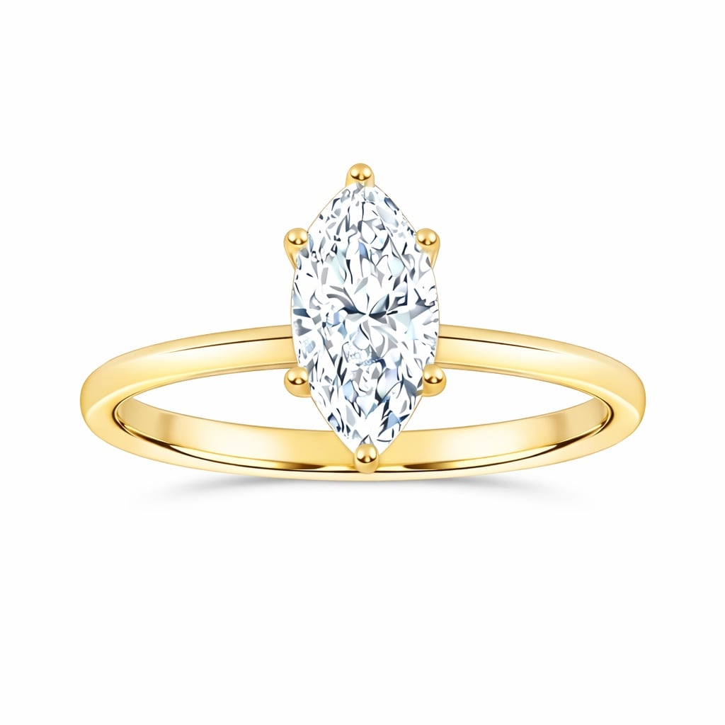 10K 0.50CT  Certified Lab Grown Solitaire Ring