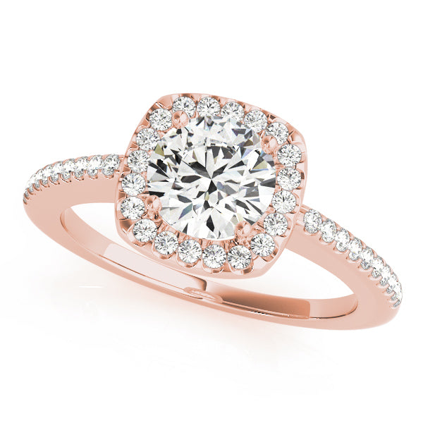 Halo Diamond Engagement Ring