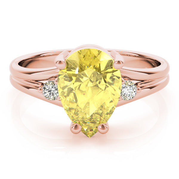 14K Rose Gold Diamond Cluster Fashion Ring