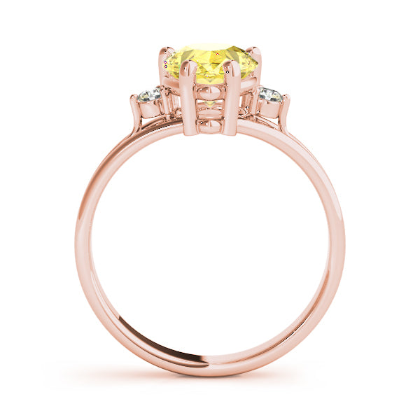 14K Rose Gold Diamond Cluster Fashion Ring