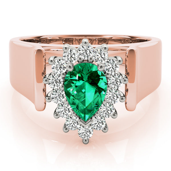 Rose Gold Multi-Diamond Fashion Statement Ring