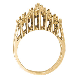 Platinum 1 CT Diamond Fashion Statement Ring