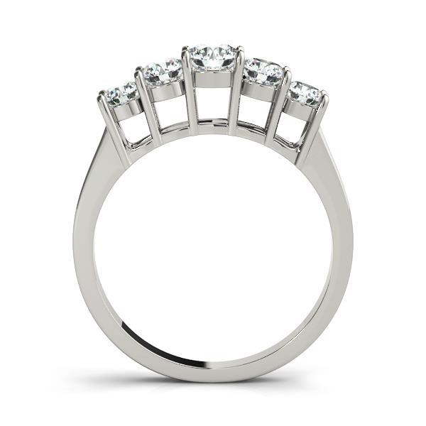 Platinum 1 CT Round Diamond Wedding Ring