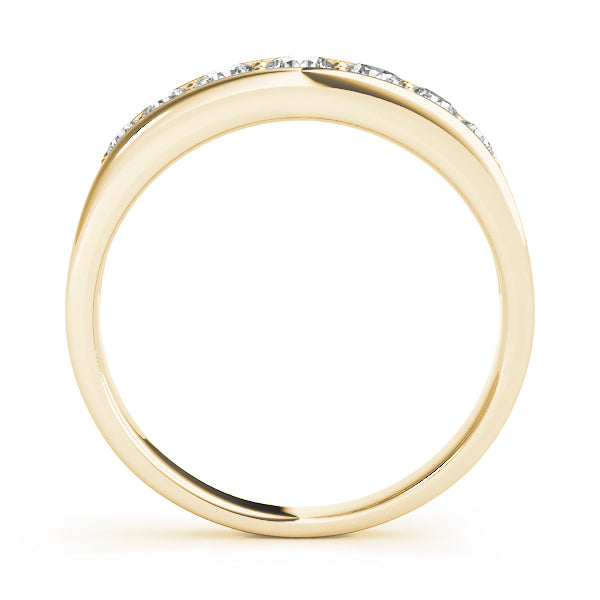 14K Yellow Gold 1 CT Diamond Wedding Band