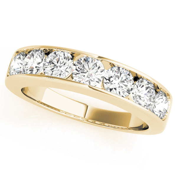 18K Yellow Gold 1 ct Diamond Wedding Band