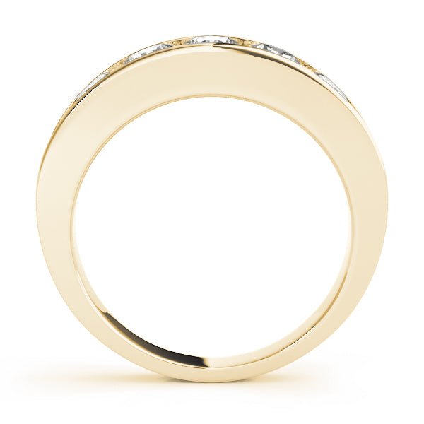 18K Yellow Gold 1 ct Diamond Wedding Band