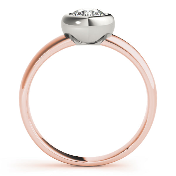 14K Rose Gold 1 CT Diamond Engagement Ring
