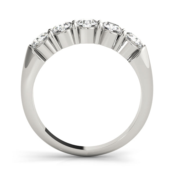 Multi-Diamond Gold Wedding Ring