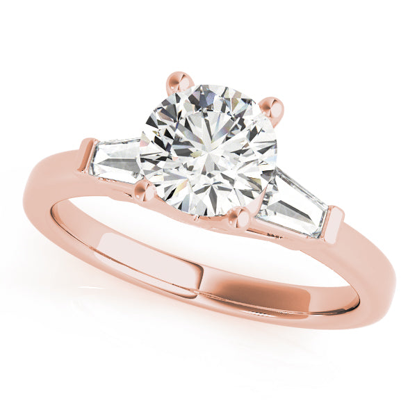 18K Rose Gold 1.2 ctw Diamond Engagement Ring