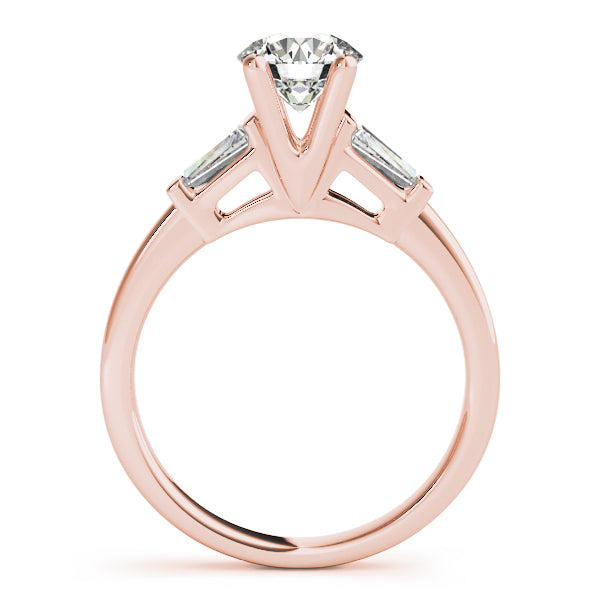 18K Rose Gold 1.2 ctw Diamond Engagement Ring