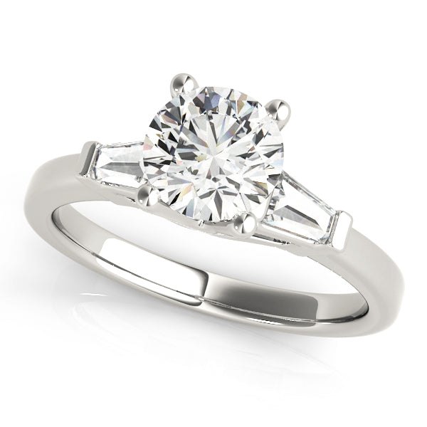 14K White Gold Diamond Engagement Ring 1 ctw
