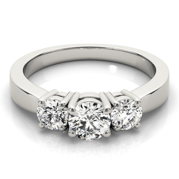 Three Stone Diamond Engagement Ring