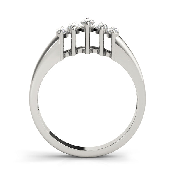Platinum Marquise Diamond Wedding Ring 1.33ctw