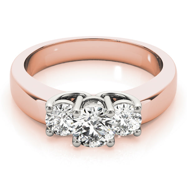 14K Rose Gold 1ctw Round Diamond Engagement Ring