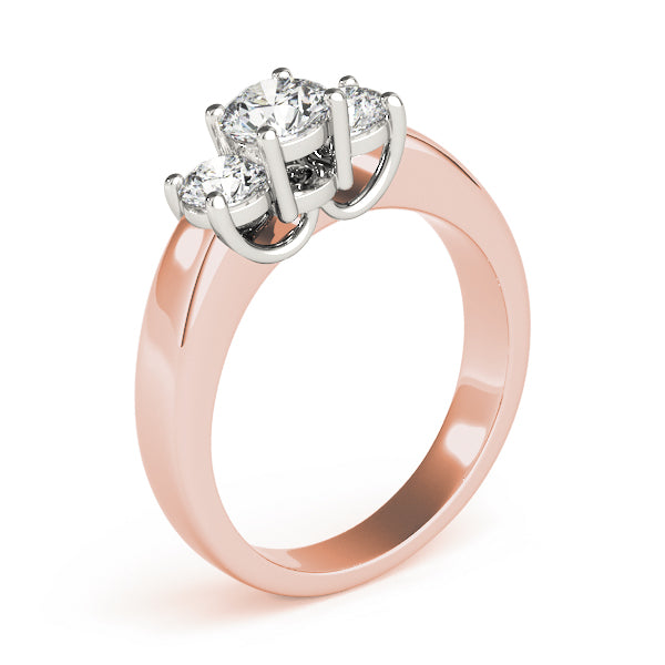 14K Rose Gold 1ctw Round Diamond Engagement Ring