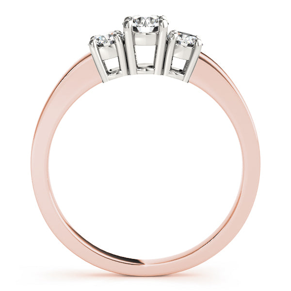 18K Rose Gold 0.5ctw Round Diamond Engagement Ring