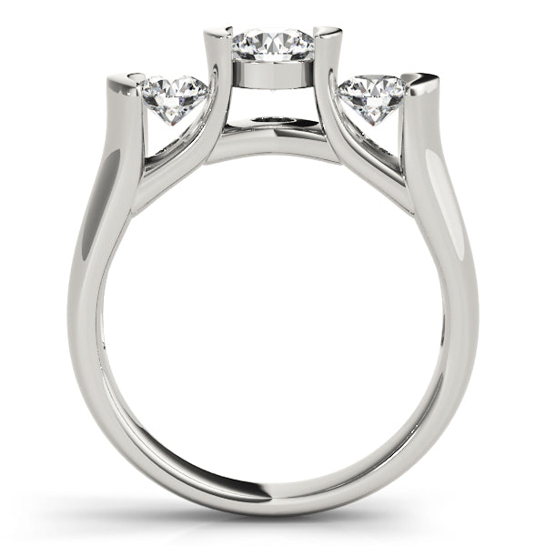 Three Stone Diamond Engagement Ring