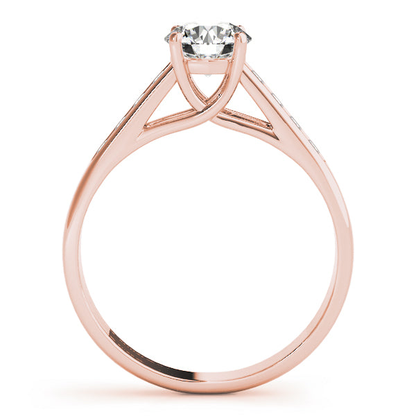 14K Rose Gold 1 ct Diamond Trellis Engagement Ring