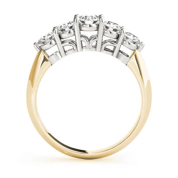 18K Yellow Gold 1 CT Diamond Wedding Band