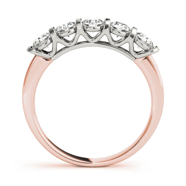 Rose Gold 1 CT Diamond Wedding Band