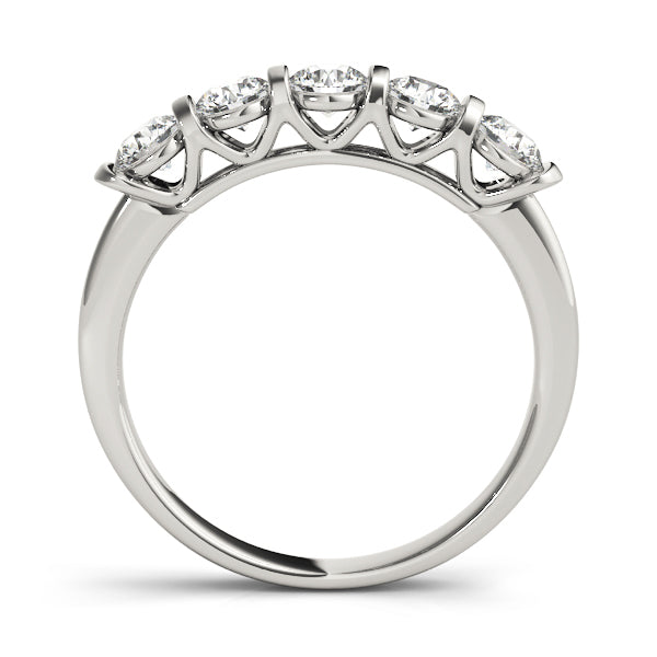 Multi-Diamond Gold Wedding Ring