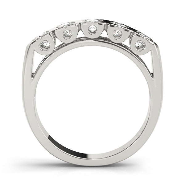 Platinum 1 CT Diamond Multi-Stone Wedding Band