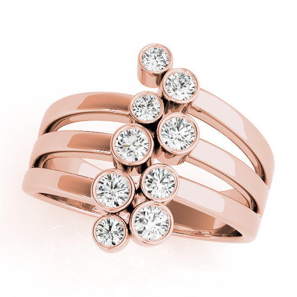 18K Rose Gold 1 CT Diamond Fashion Ring