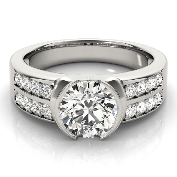 Pave Diamond Engagement Ring