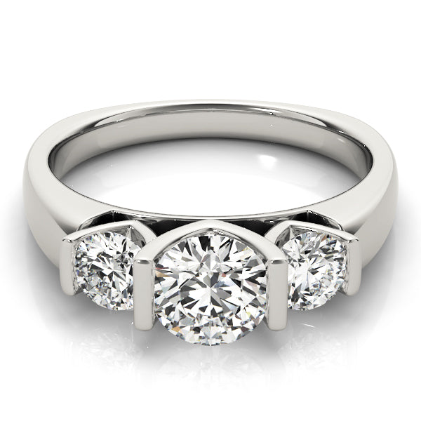 14K White Gold 1.25 ctw Round Diamond Engagement Ring