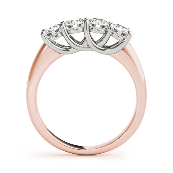14K Rose Gold Diamond Wedding Ring