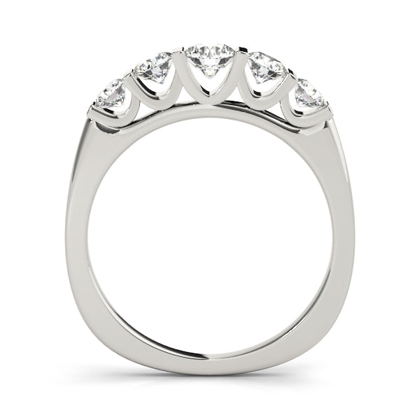 18K White Gold 1 CT Diamond Wedding Band