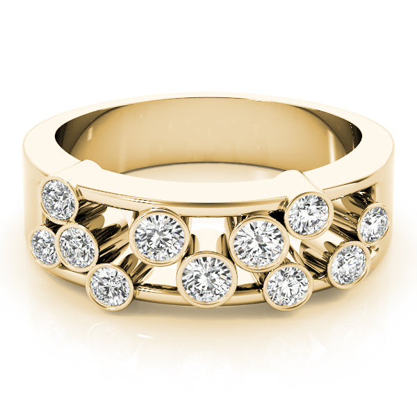 14K Yellow Gold Multi-Diamond Fashion Ring