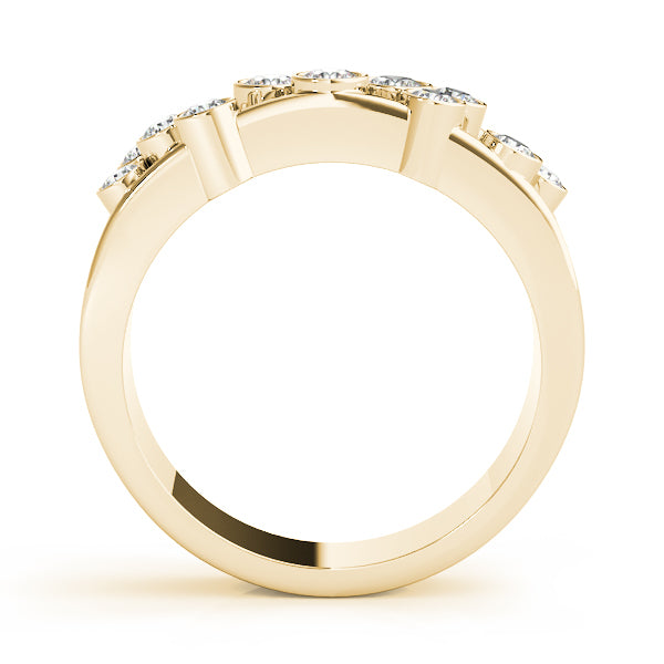 14K Yellow Gold Multi-Diamond Fashion Ring