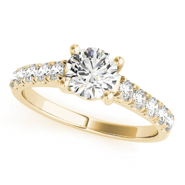 18K Yellow Gold 1 ct Diamond Engagement Ring