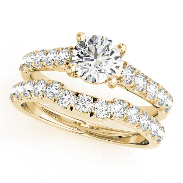 18K Yellow Gold 1 ct Diamond Engagement Ring